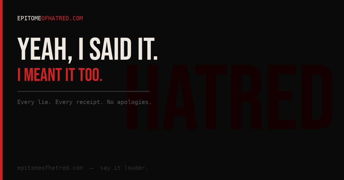 epitomeofhatred.com preview